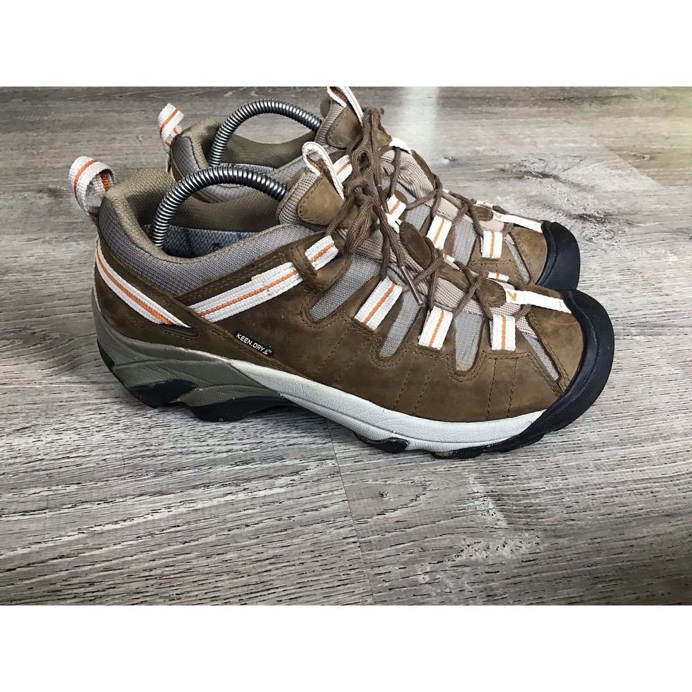Keen Dry Hiking Trail Shoes Womens Size 11 Brown Orange Targhee Outdoor Shoes